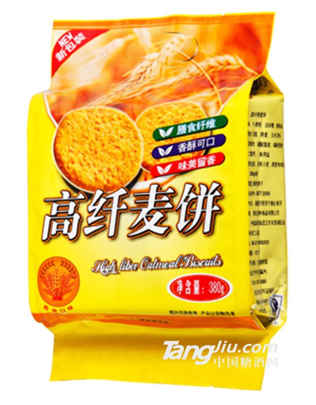 吉利高纤无蔗糖燕麦饼干（香麦口味）380g