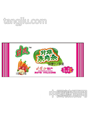 井风胡萝卜+苹果纤维果肉条散称