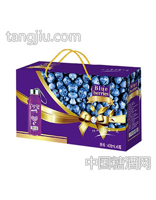 蓝莓汁果汁饮料408mlx6瓶