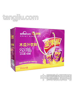 金果蓝木瓜汁饮料礼盒装310mlx15