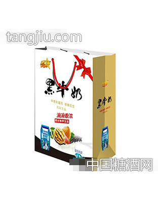 调皮虎黑牛奶风味饮品手提袋