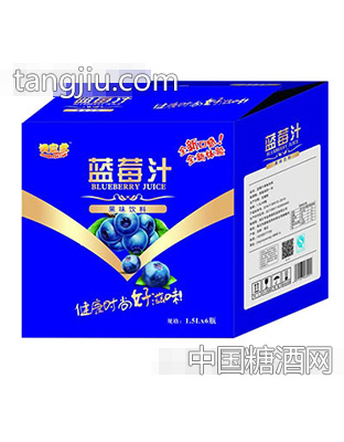 调皮虎蓝莓汁1.5Lx6瓶