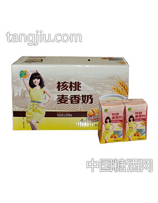 忠厚核桃麦香牛奶箱装