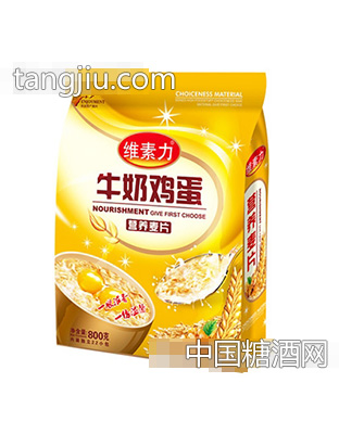 维素力牛奶鸡蛋营养麦片800g