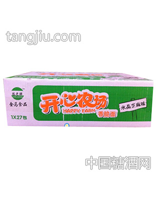 开心农场香脆面水晶芝麻味1x27包