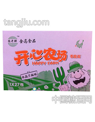 开心农场香脆面水晶芝麻味
