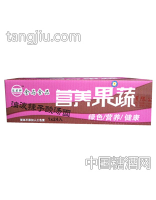 营养果蔬油泼辣子酸汤面1x24包