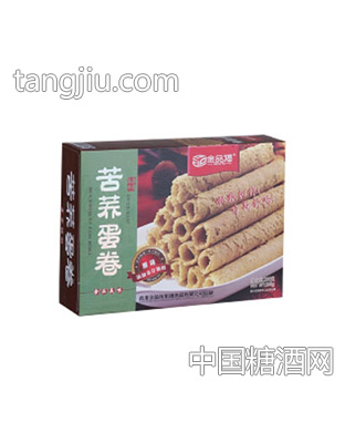 金品坊苦荞蛋卷横着绿
