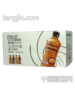 金苹果水果风暴果汁饮料380mlx15