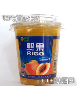 塑杯黄桃味罐头