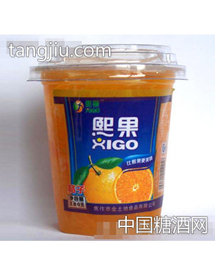 塑杯桔子罐头280g