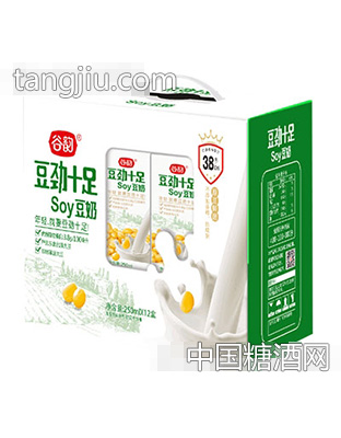 谷韵豆劲十足soy豆奶250mlx12盒