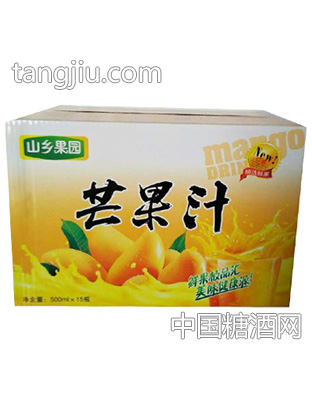 山乡果园芒果汁500mlX15瓶