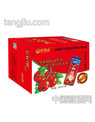 智博星山楂汁500mlx12罐