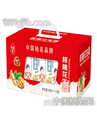 250mlx12盒有源核桃花生露开窗礼盒