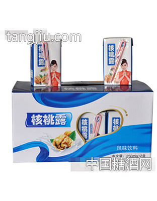 250mlx12盒核桃露开窗礼盒蓝色