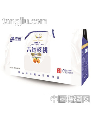 吉远高钙核桃牛奶250mlx12盒