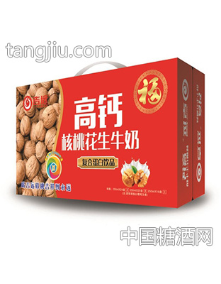 吉远高钙核桃花生牛奶