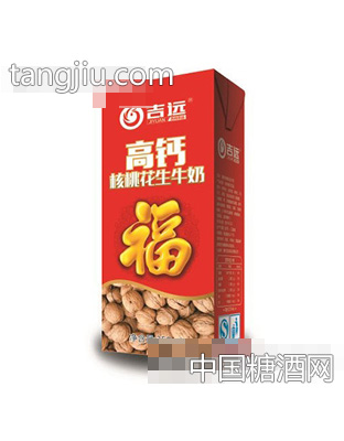 吉远高钙核桃花生牛奶250ml