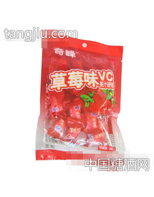 奇峰草莓味VC果汁硬糖86g