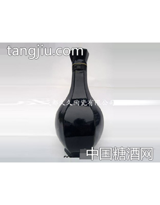 宝石蓝六菱瓶500ml酒瓶