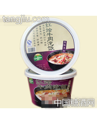 桂丹红烩牛肉泡饭