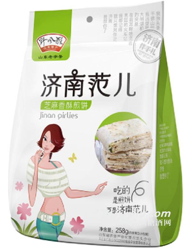野风酥 济南范儿芝麻香煎饼258g