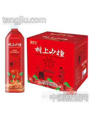 京绿园野山楂果汁果肉饮料1LX6