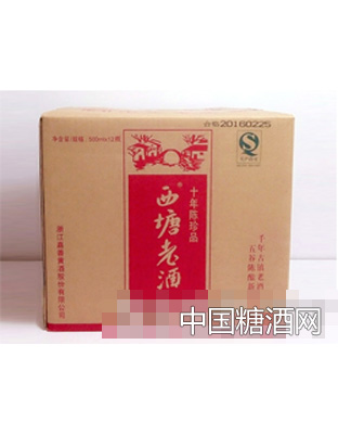 西塘老酒红标十年陈500MLX12瓶