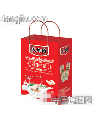 天地怡花生牛奶蛋白饮品手提袋