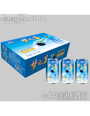 梦之苺野生蓝莓汁310mlX24罐