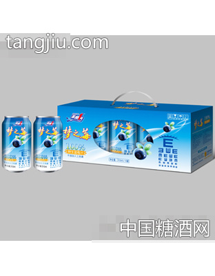 梦之苺野生蓝莓汁310mlX10罐