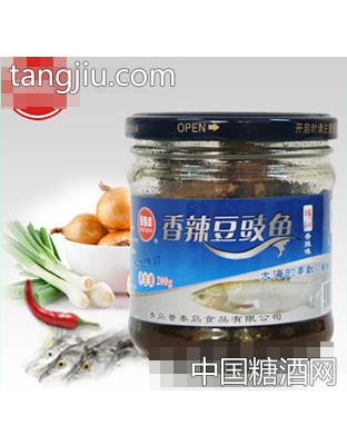 方晨香辣豆豉鱼罐头200g