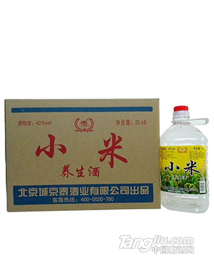京泰小米养生酒42°2L×6