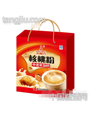宝嘉力中老年加钙核桃粉礼盒装