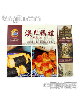 杏仁粒粒酥+紫菜肉松蛋卷335g