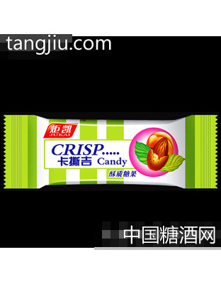 绿色袋装卡撕吉酥质糖果