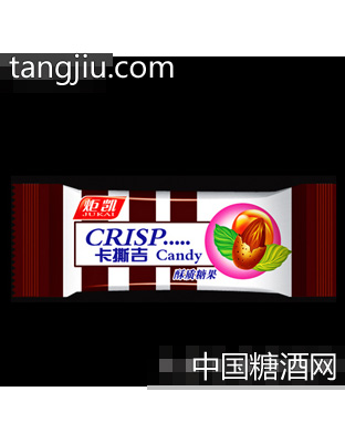 深红色袋装卡撕吉酥质糖果