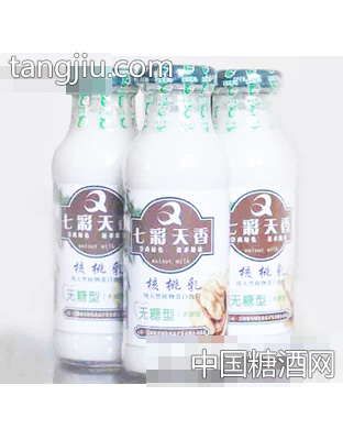 七彩天香核桃乳无糖型玻璃瓶装