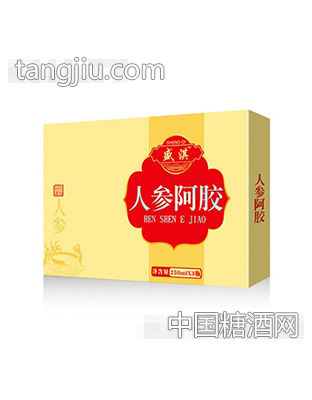 盛淇人参阿胶三瓶装礼盒口服液