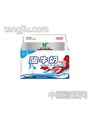 维雀草莓酸奶200ml
