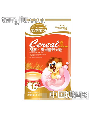 袋装贡米胡萝卜营养米粉x1段