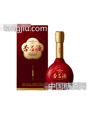 杏花源尚品红色瓶