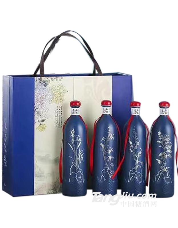 梅兰竹菊礼盒装酒