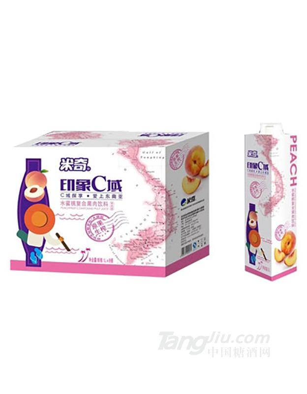 米奇水蜜桃复合果汁饮料1L×8瓶