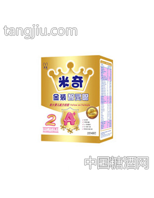 米奇奶粉金装智灵聪400克2段