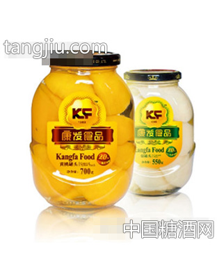 康发黄桃雪梨700g罐头