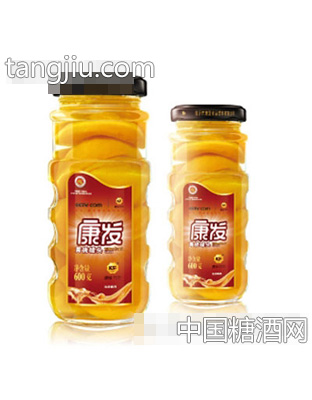 康发黄桃600g罐头