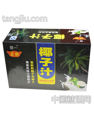 首一椰子汁植物蛋白饮料箱装