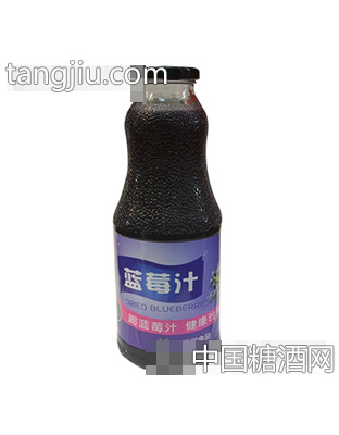 首一蓝莓汁玻璃瓶